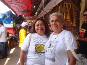 Helena Quadros e Francisca Rosa, a D. Chiquinha, conselheiras do Ponto de Memória da Terra Firme. Terra Firme. Foto: Miriane Peregrino