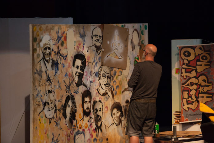 Painel artístico e interativo de Abuchalla será atração na abertura do Festival. Crédito: Bruno Alves.