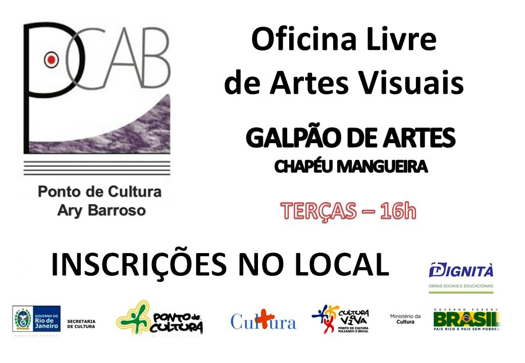 Oficina Livre de Artes Visuais no Chapéu Mangueira