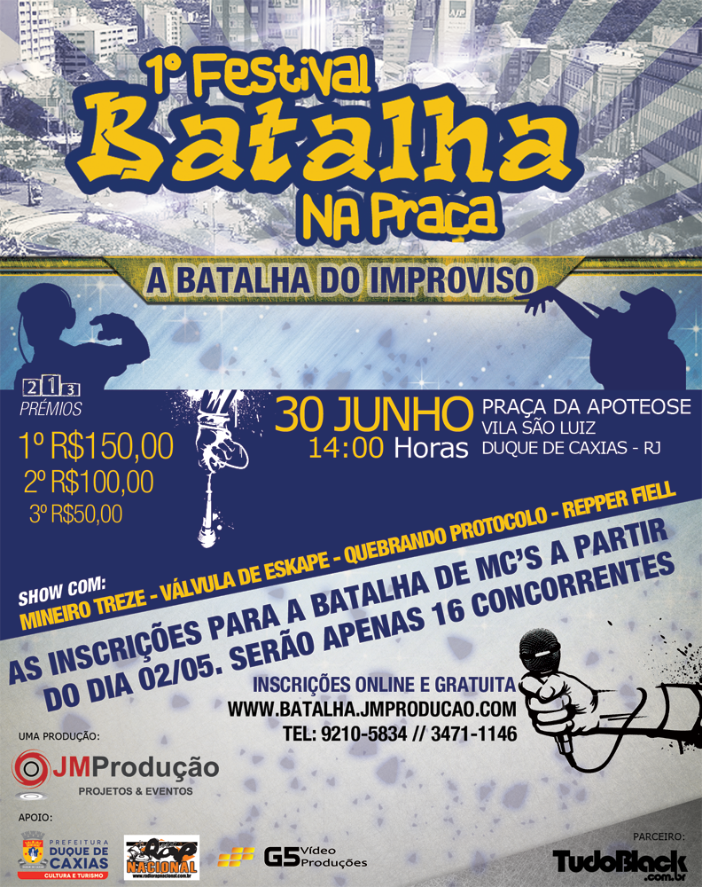 O 1º Festival Batalha na Praça em Caxias