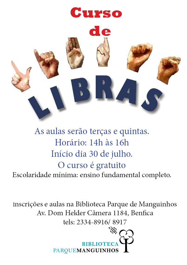 Curso gratuito de Libras em Manguinhos