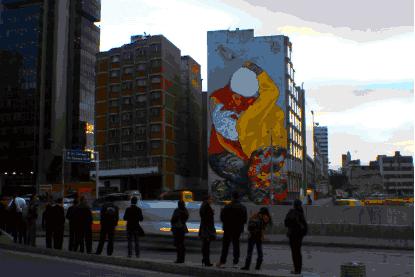 Os 475 anos de Bogotá nas cores do grafite