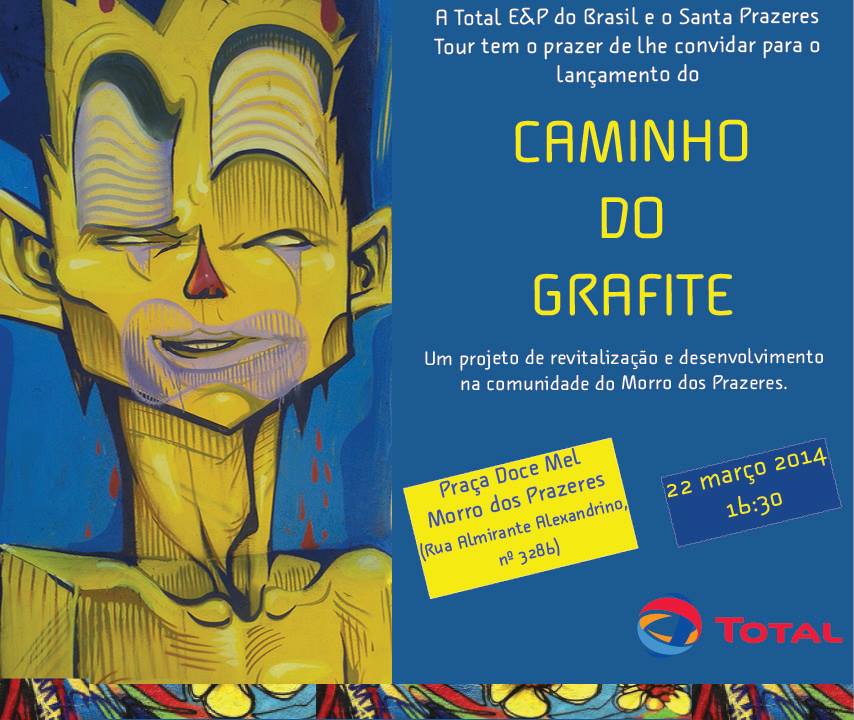 TOTAL do Brasil patrocina “corredor cultural” no Morro dos Prazeres com intervenções de Grafite