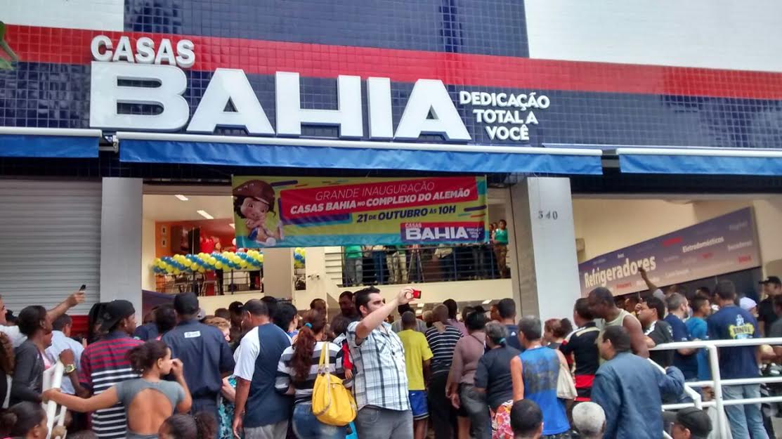 Casas Bahia abre as portas no Complexo do Alemão