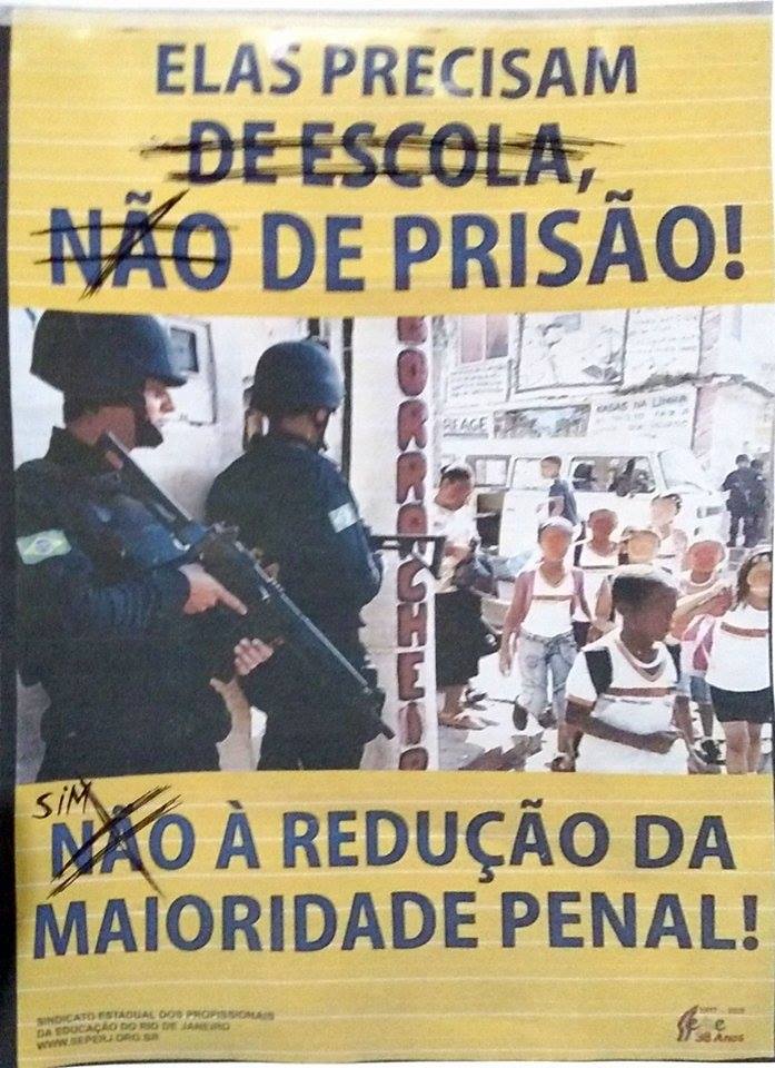 “Menor infrator? Tem que prender!”