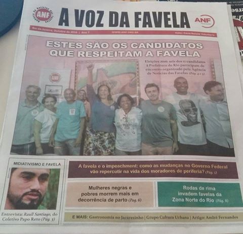Jornal A Voz da Favela é apreendido pelo TRE-RJ