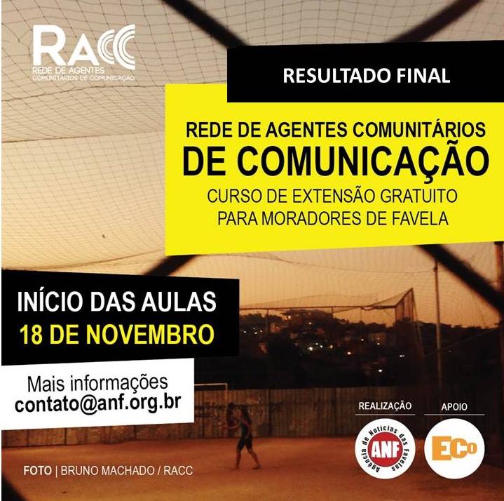 Confira a lista de selecionados para o novo curso da RACC