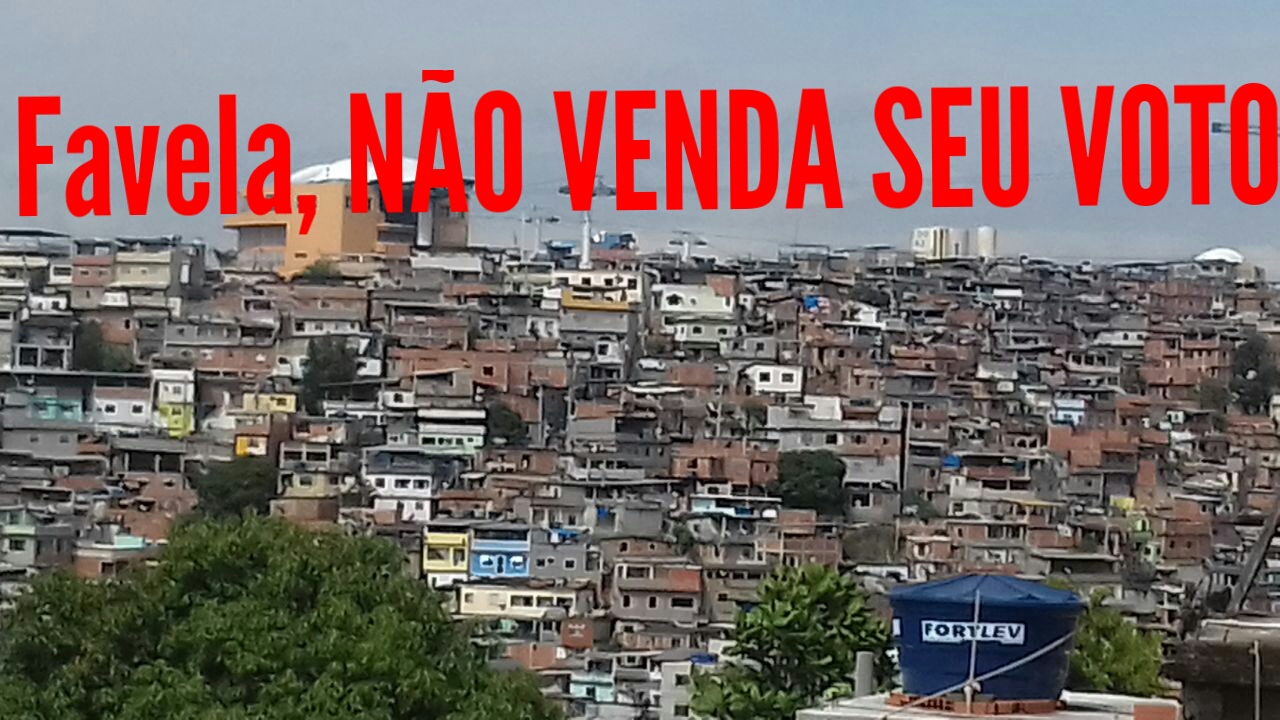 Favela, não troque seu voto por um litrão