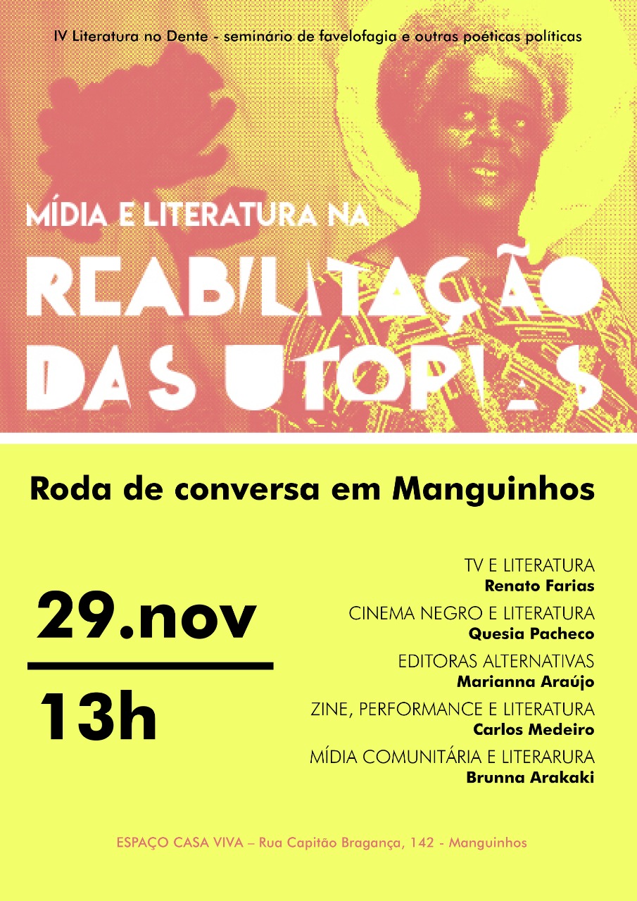 Favela de Manguinhos recebe seminário aberto sobre mídia, literatura e contra hegemonia