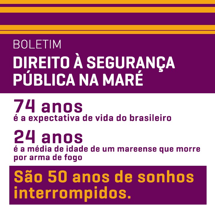 Redes da Maré lança nesta quinta-feira, 21, o 3º Boletim pelo Direito à Segurança Pública na Maré