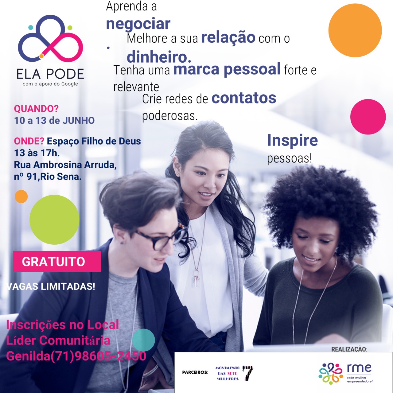 Programa ELA PODE abre inscrições para mulheres que desejam empreender em Salvador