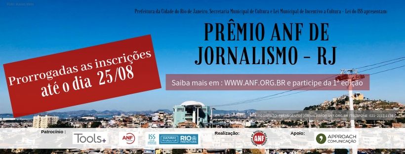 Prorrogadas as inscrições para o Prêmio ANF de Jornalismo