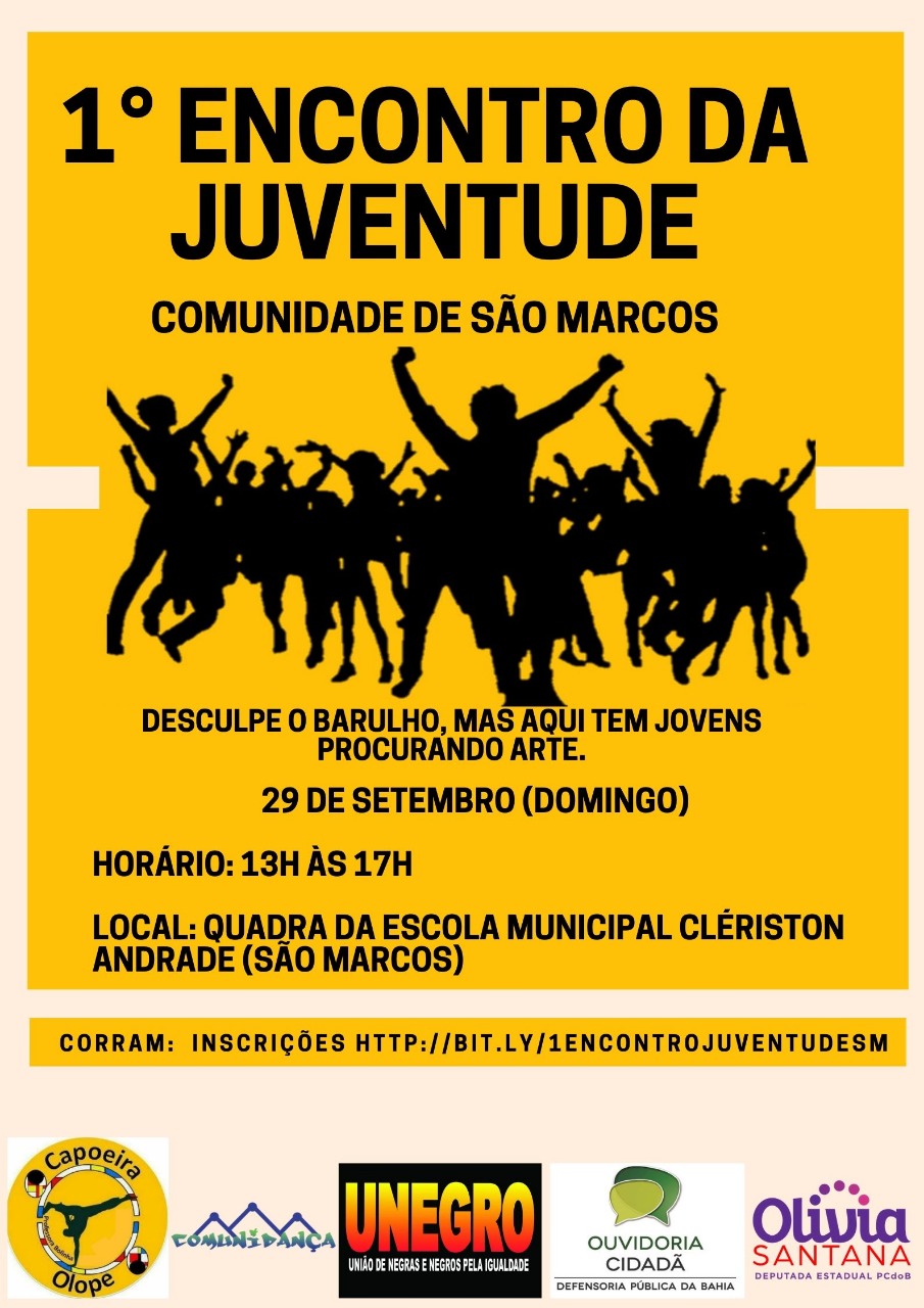 Seguem abertas as inscrições para o 1° Encontro de Juventude em São Marcos