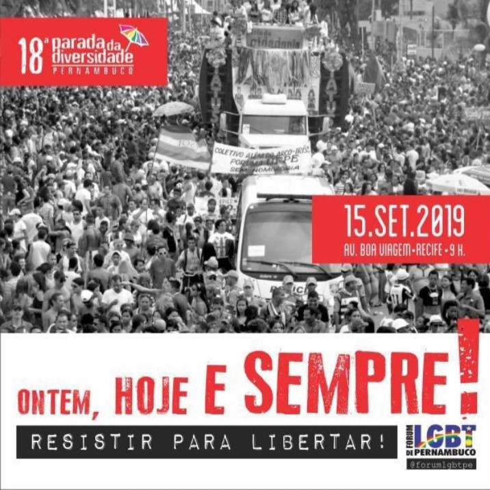 Cores e luta: Recife celebra a 18ª Parada da Diversidade em Pernambuco