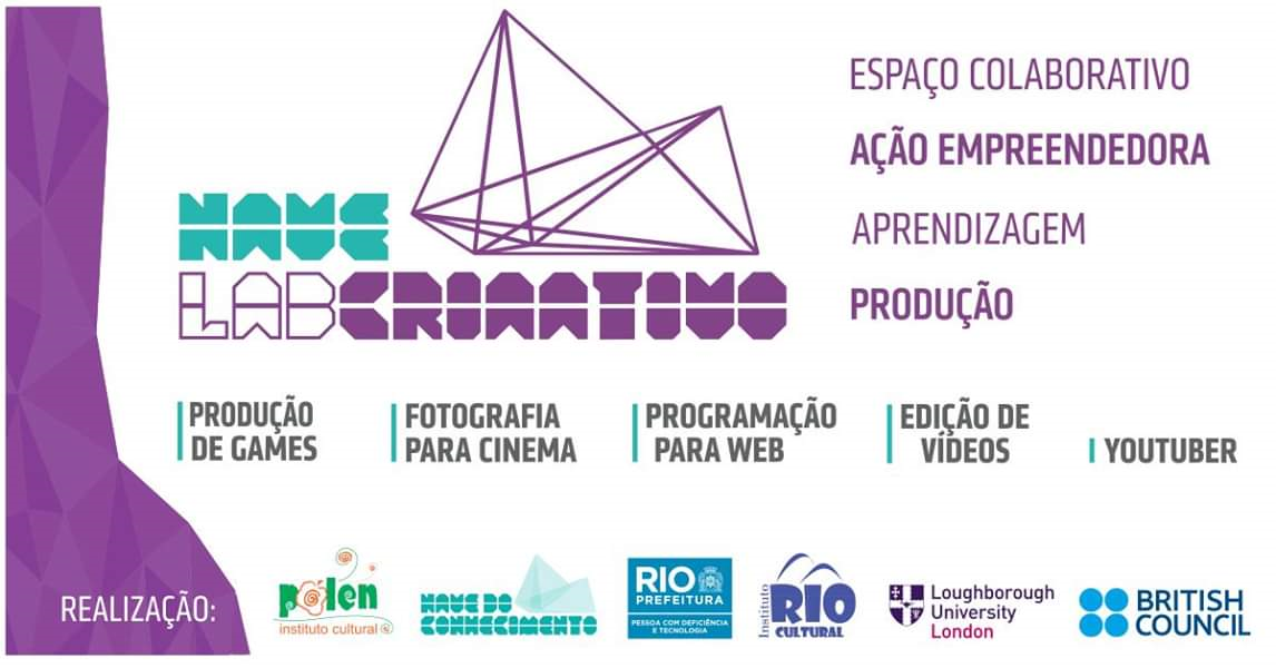Projeto Nave Lab CriaAtivo abre inscrições para cursos gratuitos destinados a jovens da periferia do Rio
