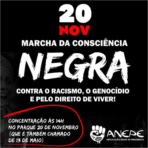 Recife em marcha no Dia da Consciência Negra