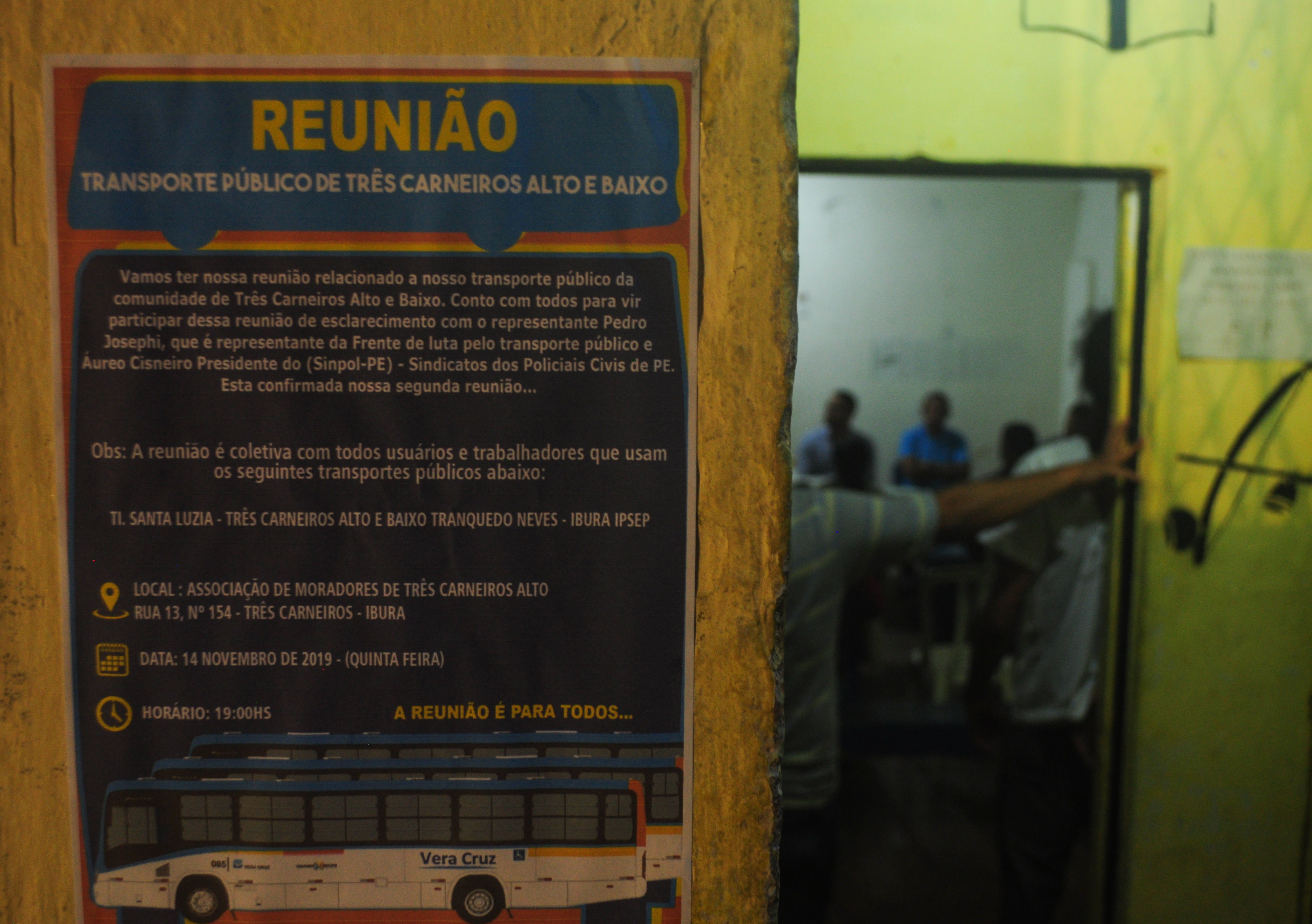 Reunião pelo transporte público de qualidade promove organização comunitária no Recife