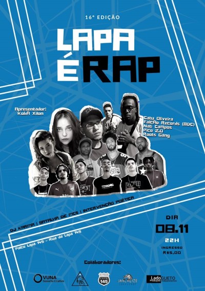 Festival Lapa é Rap acontece hoje no Centro do Rio
