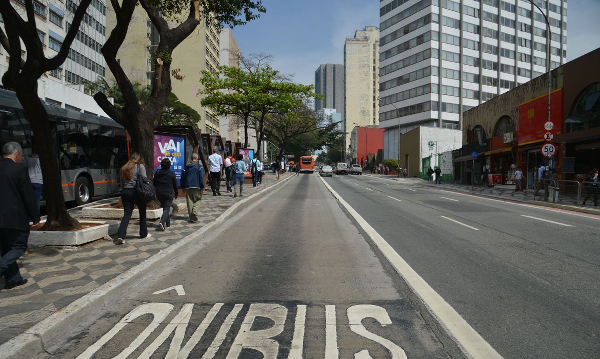  Ônibus devem ser tratados como o principal meio de locomoção em massa, segundo professor da USP - Foto: Rovêna Rosa/Agência Brasil