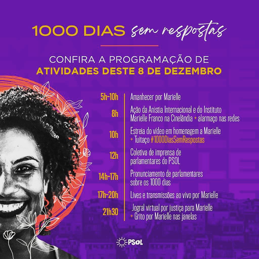 Militantes e coletivos pedem justiça por Marielle Franco e Anderson Gomes