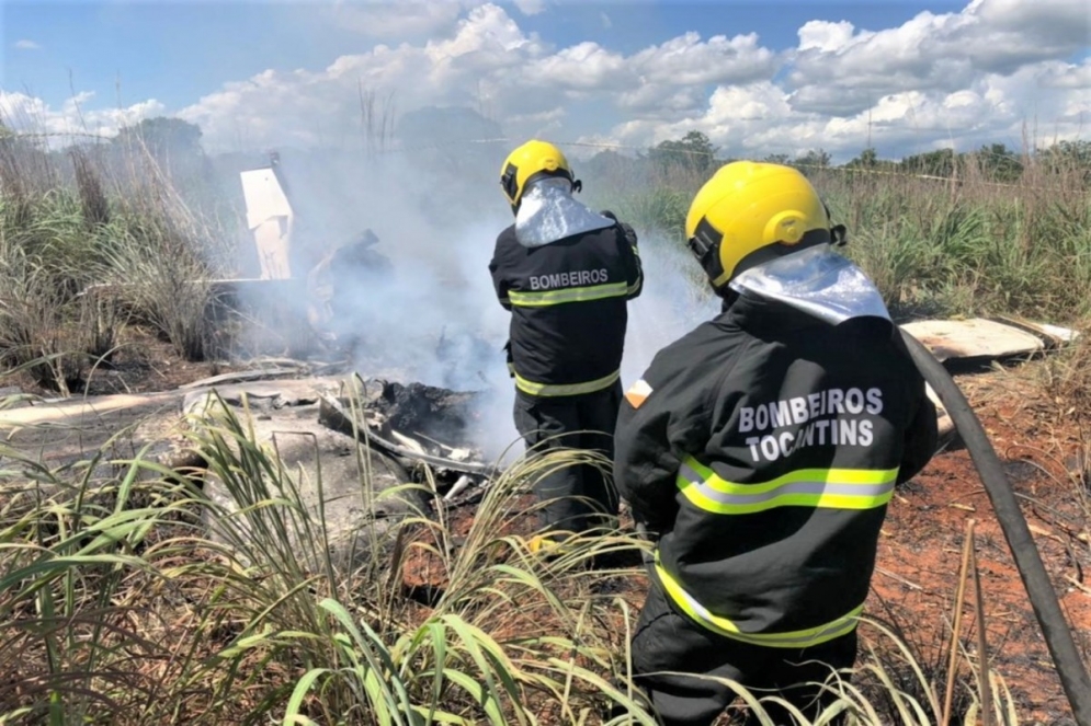 Queda de avião mata quatro jogadores e presidente do Palmas Futebol e Regatas, piloto também morreu