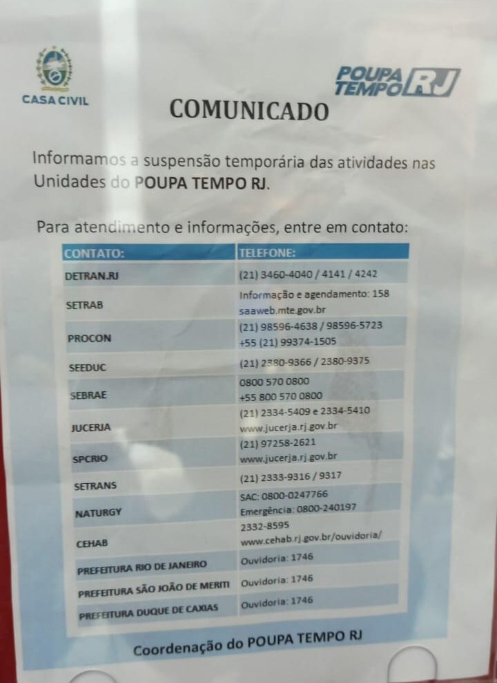 Detran realoca documentos retidos após fechamento de unidades do Rio Poupa Tempo