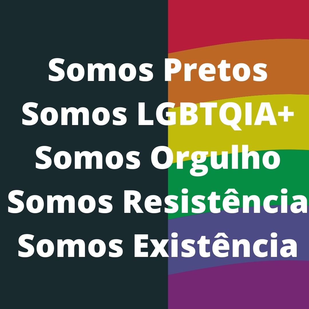 Falas pretas de orgulho LGBTQIA+