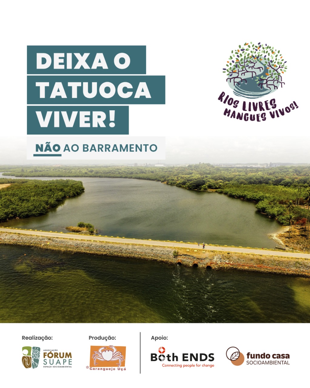 Campanha “Rios Livres Mangues Vivos” estreia no Dia Mundial de Proteção aos Manguezais