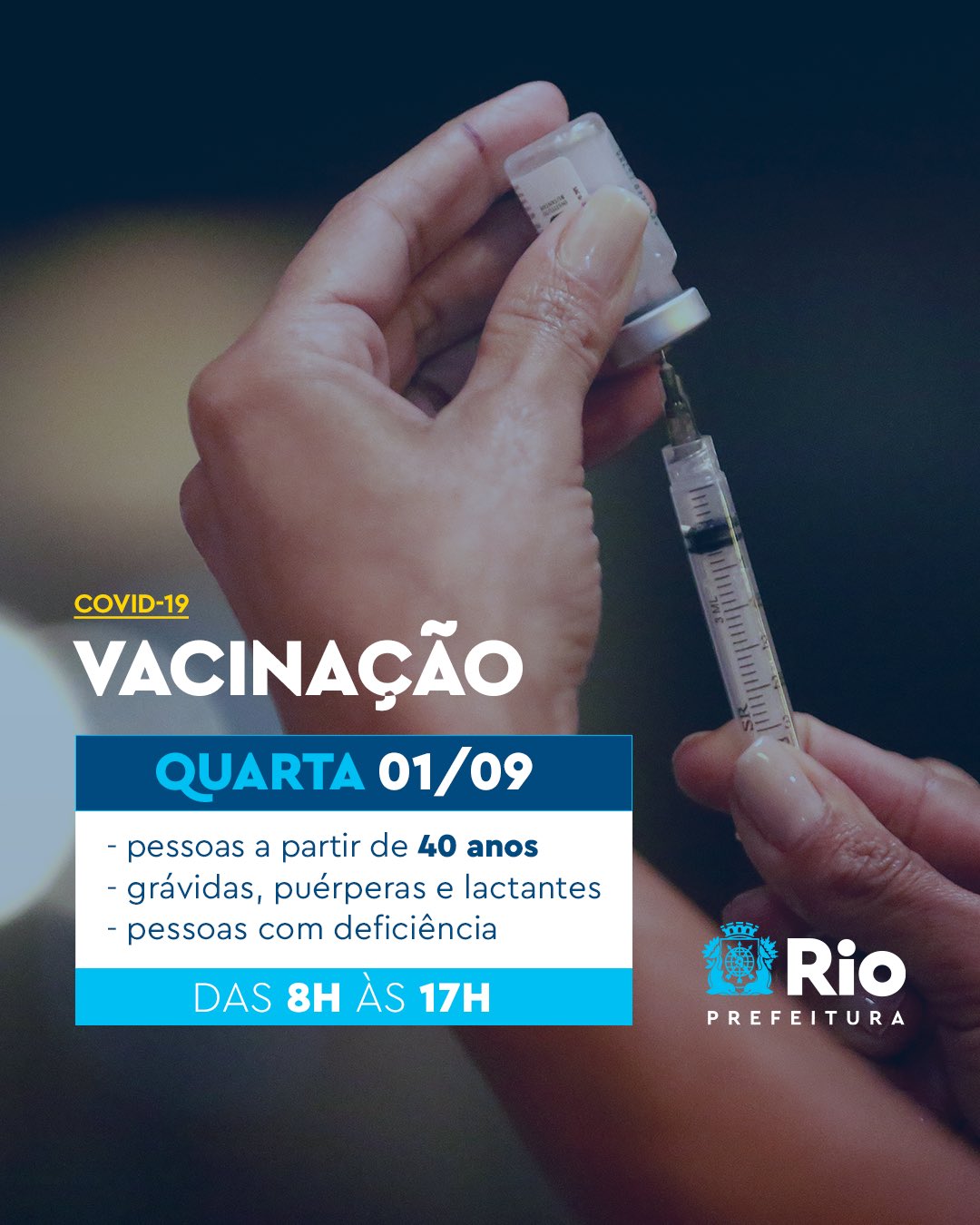Calendário de vacinação no RJ é alterado devido à falta de entrega de novas doses