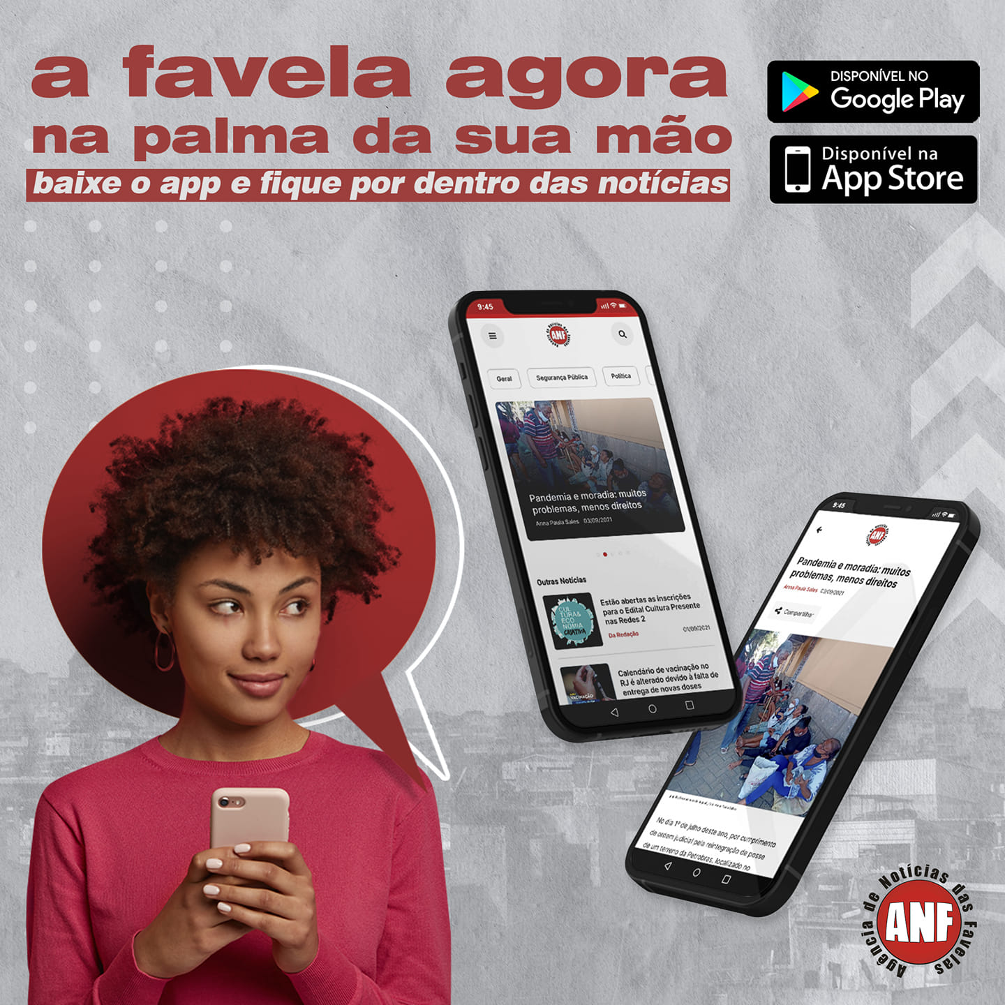 Aplicativo da Agência de Noticias das Favelas