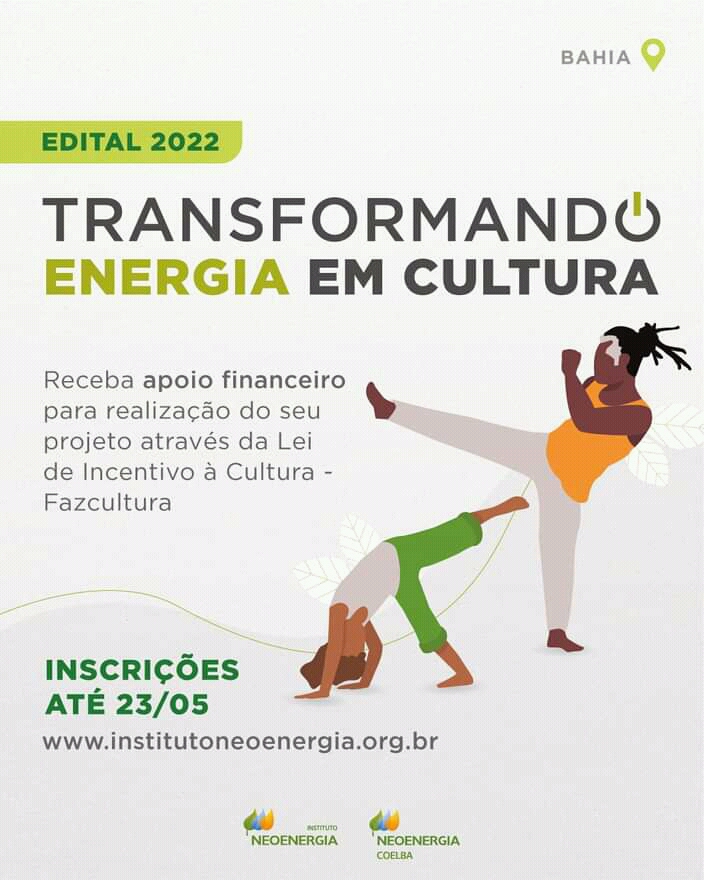 “Transformando Energia em Cultura” inscreve projetos na Bahia, Rio Grande do Norte e Brasília
