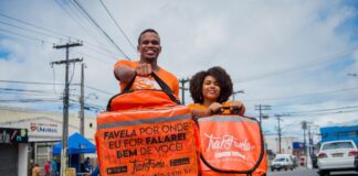 Cofundadores do Traz Favela, Iago Santos e Ana Luiza. Foto: Milena Palladino.