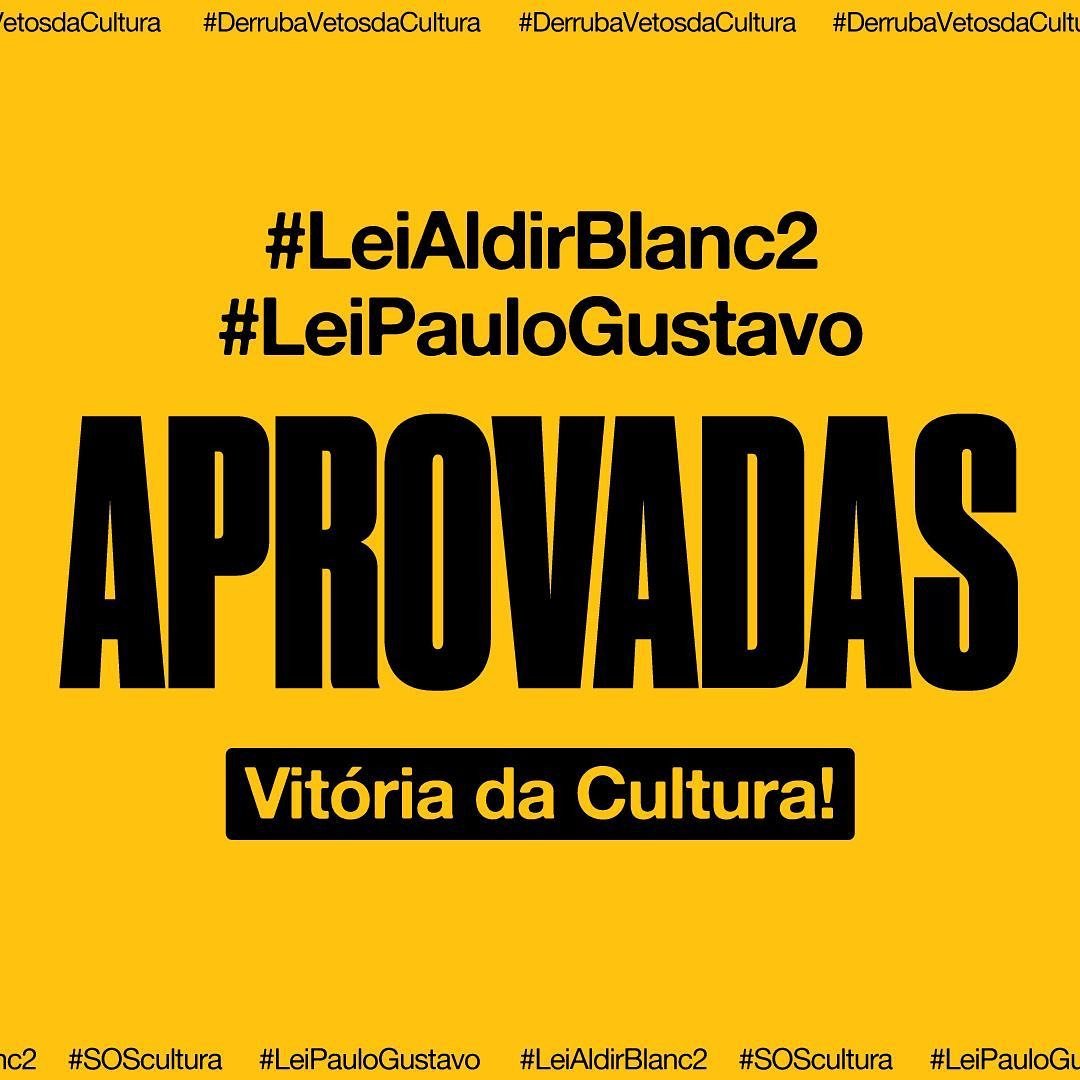 Vitória da Cultura: Vetos às Lei Paulo Gustavo e Aldir Blanc 2 Derrubados