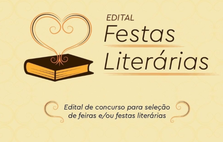 Edital Festas Literárias. (Imagem: Divulgação).