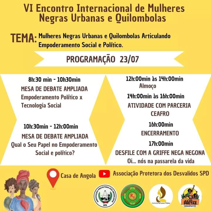 Bahia realiza VI Encontro Internacional de Mulheres Negras Urbanas e Quilombolas