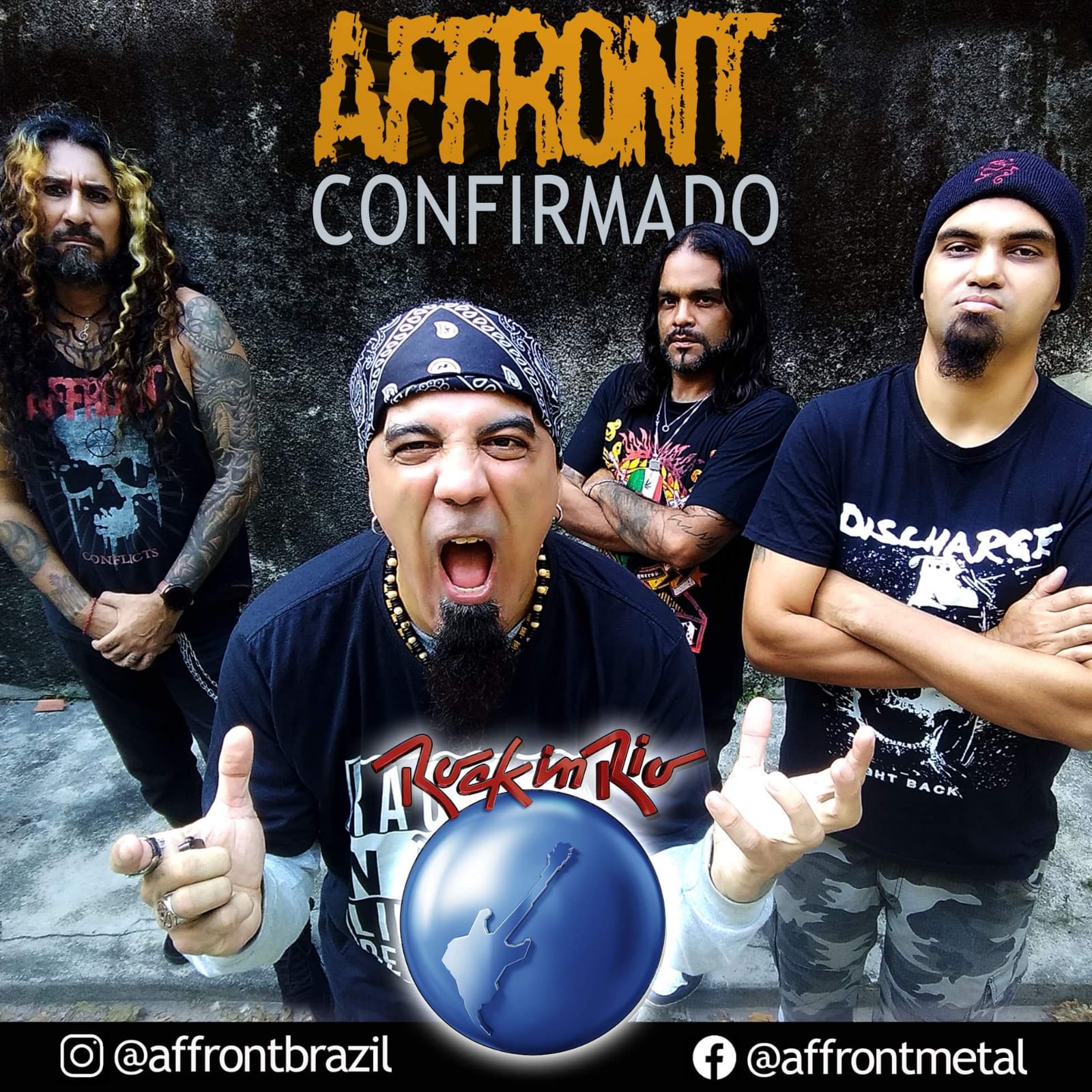 Da Maré, AFFRONT leva seu heavy metal para o Espaço Favela no Rock in Rio