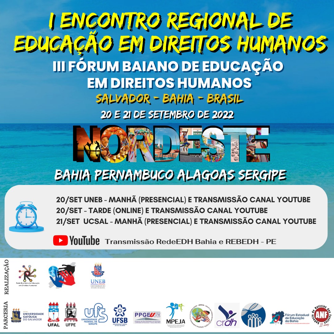 1º Encontro de Educação em Direitos Humanos da Região Nordeste será em Salvador