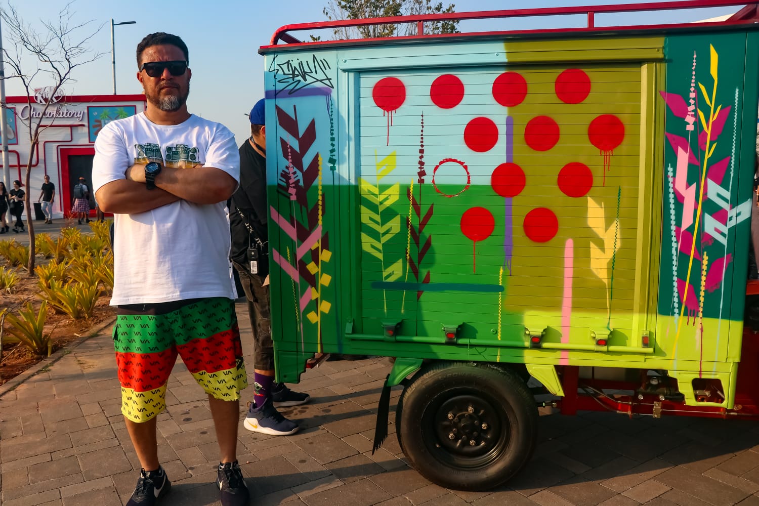 Grafiteiros mostram sua arte no Rock In Rio