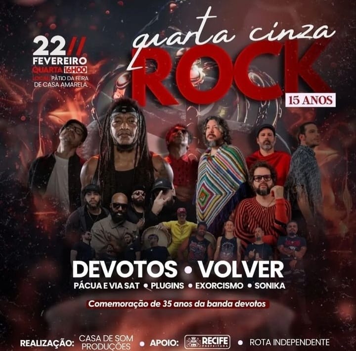 Festival Quarta Cinza Rock promete esquentar o carnaval de Recife