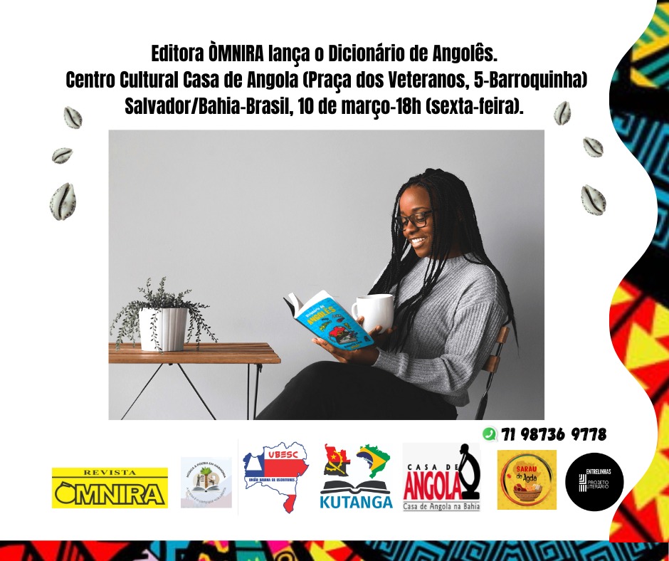 Coletânea de poesias e “Dicionário de Angolês” será lançada em Salvador
