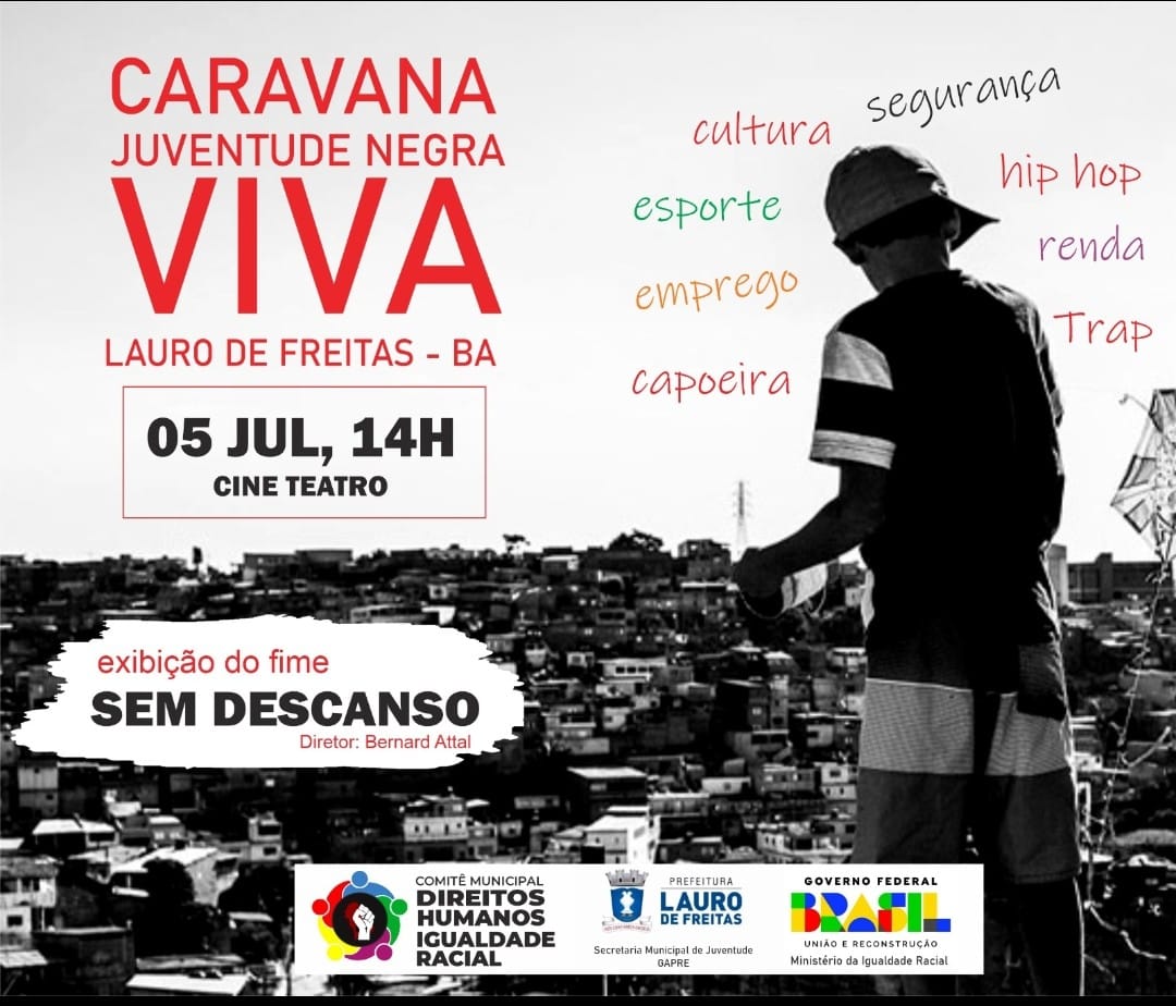 Caravana Juventude Negra Viva será realizada em Lauro de Freitas – Ba