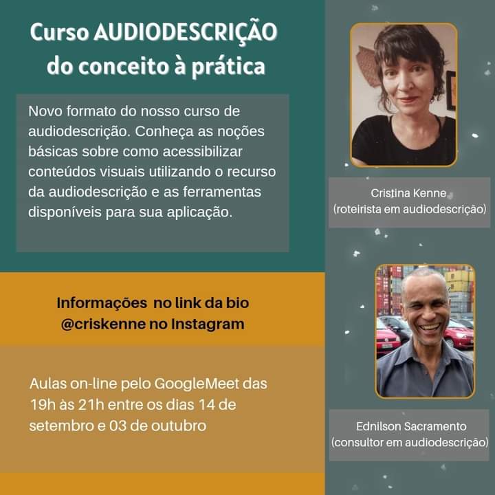 Acessibilidade na comunicação: curso de introdução à audiodescrição