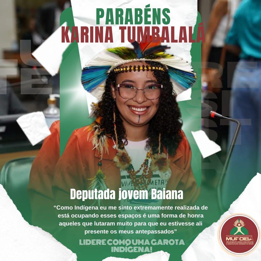 Indígena é empossada como “deputada jovem bahiana”